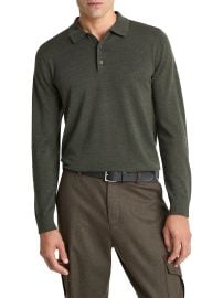 Vince Merino Wool Polo Sweater at Saks Fifth Avenue