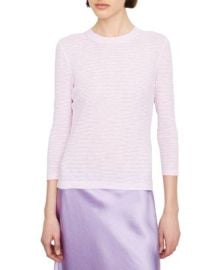 Vince Micro Stripe Crewneck Top Bloomingdales at Bloomingdales