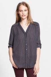 Vince Mini Geo Print Blouse at Nordstrom Rack