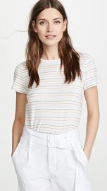 Vince Multi Stripe Essential Crew Tee at Shopbop