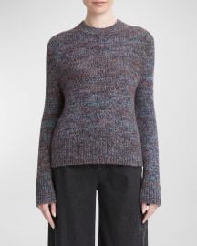 Vince Multicolor Marled Wool Crewneck Sweater at Neiman Marcus