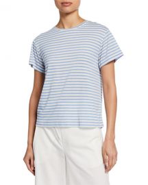 Vince Natural Avalon Stripe T-shirt at Last Call