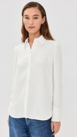 Vince Pearl Button Long Sleeve Shirt at Shopbop