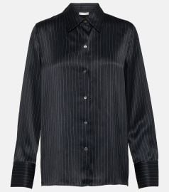 Vince Pinstriped Silk Blouse at Mytheresa