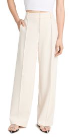 Vince Pintuck Wide Leg Pants Off White 12 at Shopbop