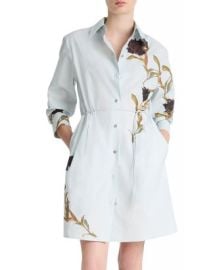 Vince Placed Iris Cotton Shirt Dress Bloomingdales at Bloomingdales