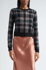 Vince Plaid Cashmere Cardigan at Nordstrom