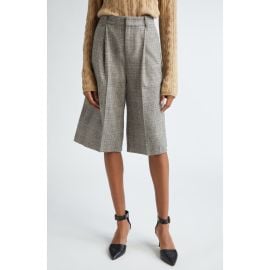 Vince Plaid High Waist Wide Leg Shorts at Nordstrom