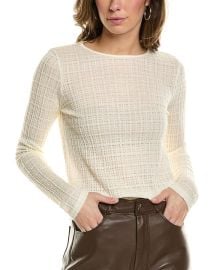 Vince Plaid Jacquard Wool-blend Top ShopSimon at Shop Simon