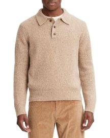 Vince Plush Donegal Cashmere Polo Sweater at Saks Off 5th