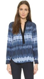 Vince Printed Tie Dye Blouse at Shopbop