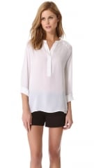 Vince Raglan Half Placket Top at Shopbop