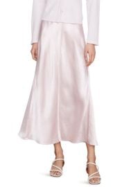 Vince Raw Edge Paneled Satin Slip Skirt at Nordstrom