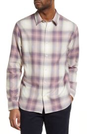 Vince Redondo Classic Fit Plaid Cotton Button-Up Shirt at Nordstrom