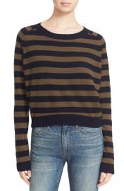 Vince Regiment Stripe Cashmere Sweater at Nordstrom