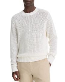 Vince Regular Fit Mesh Crewneck Sweater Bloomingdale39s at Bloomingdales