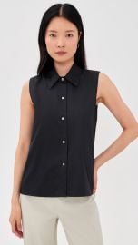 Vince Relaxed Button Down Tank Top | Shopbop at Shopbop
