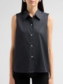 Vince Relaxed Sleveless Button-Front Top | Saks Fifth Avenue at Saks Fifth Avenue