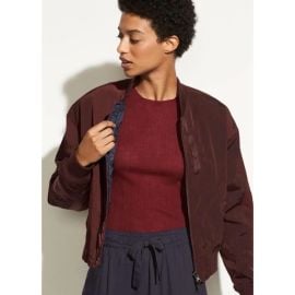 Vince Reversible Full Zip Bomber Jacket at Vince