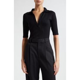 Vince Rib Cotton Polo at Nordstrom