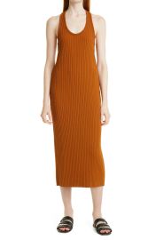 Vince Rib Racerback Tank Midi Dress at Nordstrom