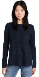 Vince Ribbed Donegal Tunic Indigo Donegal XS at Shopbop