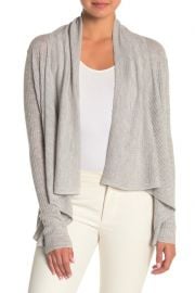 Vince Ribbed Open Front Wool Blend Cardigan at Nordstrom Rack