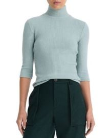 Vince Ribbed Three Quarter Sleeve Turtleneck Bloomingdale39s at Bloomingdales