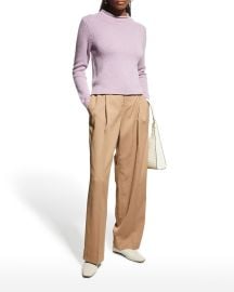 Vince Rolled-Edge Cashmere Pullover at Neiman Marcus