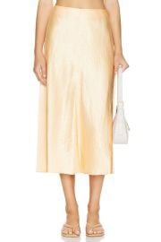 Vince Satin Panelled Slip Skirt at Revolve