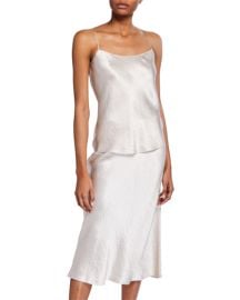 Vince Satin Scoop-Neck Cami at Neiman Marcus