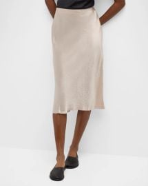 Vince Satin Slip Midi Skirt at Neiman Marcus