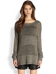 Vince Shadow Stripe Sweater at Saks