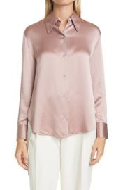 Vince Shaped Collar Silk Blouse at Nordstrom Rack