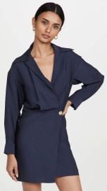 Vince Shaped Collar Wrap Dress at Shopbop