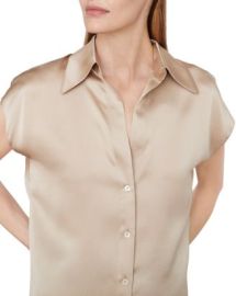 Vince Silk Cap Sleeve Blouse Bloomingdales at Bloomingdales