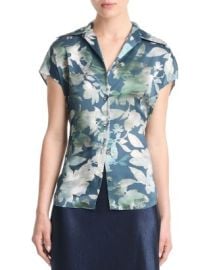 Vince Silk Cap Sleeve Shirt Bloomingdales at Bloomingdales