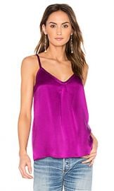 Vince Silk Pleat Cami in Magenta from Revolve com at Revolve