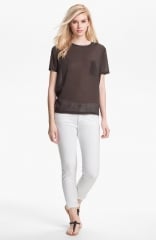 Vince Silk Pocket Tee in forge at Nordstrom