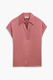 Vince Silk-Satin Shirt at The Outnet