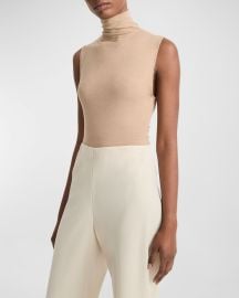 Vince Sleeveless Turtleneck Top at Neiman Marcus