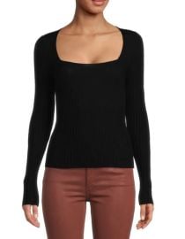 Vince Square Neck Wool Top on SALE at Saks Off 5th