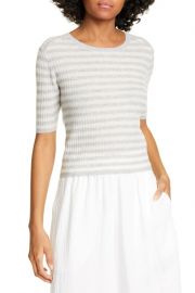 Vince Stripe Rib Cashmere Sweater at Nordstrom Rack