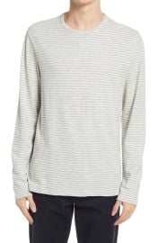 Vince Stripe Slub Long Sleeve T-shirt at Nordstrom