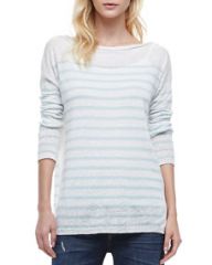 Vince Striped Lightweight Knit Sweater at Neiman Marcus