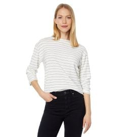 Vince Striped Long Sleeve Pullover com at Zappos