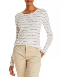 Vince Striped Long Sleeve Tee at Bloomingdales