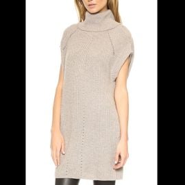 Vince Sweaters Vince Cowl Heather Almond Sweater Dress Size L Poshmark at Poshmark