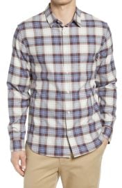 Vince Tartan Plaid Button-Up Shirt at Nordstrom