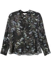 Vince Thistle Silk Blouse Black at Farfetch